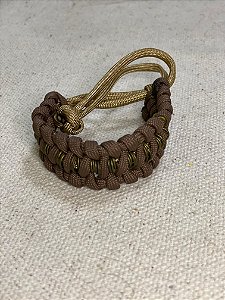 Pulseira trançada Marrom
