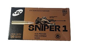 MUNIÇÃO CBC 308 WIN HPBT 168GR SNIPER C