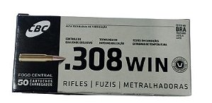 MUNIÇÃO CBC 308WIN ETPT 162GR COMP C