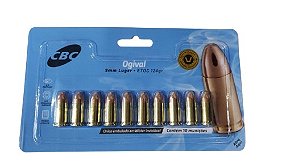 MUNIÇÃO CBC 9MMLGR ETOG 124GR BLIS C