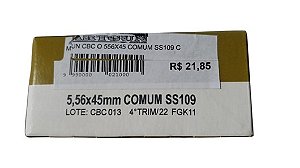 MUNIÇÃO CBC O 556X45 COMUM SS109 C