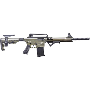 Espingarda KHAN AX-2 Monoblock O.D Green- Semi Auto 18,5" CAL 12 CBC