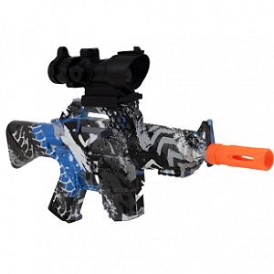 Lançador De Bolinhas Gel Rossi M16 Cbl0288 Com Mira Luneta Azul
