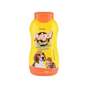 SHAMPOO PULGOL p/ CÃES E GATOS ANTIPULGAS PIOLHOS E CARRAPATOS 500ML