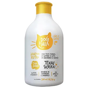 Shampoo Neutro Hidratação Cães e Gatos Todo Banho Dog & Mia