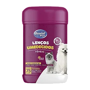 LENÇOS UMEDECIDOS FÊMEAS GENIAL PET
