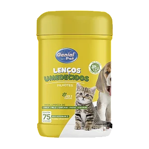 LENÇOS UMEDECIDOS FILHOTES GENIAL PET