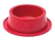 COMEDOURO PARA CÃES NA COR VERMELHA