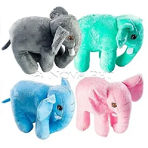 BRINQUEDO ELEFANTE DE PELÚCIA MARROM PEQUENO