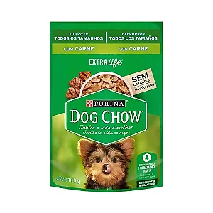 SACHÊ  DOG CHOW FILHOTES SABOR CARNE