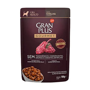 SACHÊ GRAN PLUS CÃO ADULTO CORDEIRO 100G