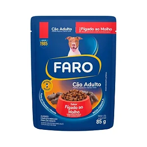 SACHÊ  FARO CAO ADULTO FIGADO 85G