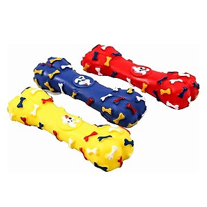 BRINQUEDO HALTER OSSO PARA CÃO DE VINIL