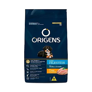 RAÇÃO ORIGENS PREMIUM FILHOTE MÉDIO GRANDE SABOR FRANGO E CEREAIS- 3KG