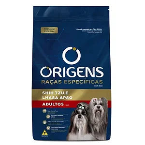 RAÇÃO ORIGENS PREMIUM ADULTO SHIH TZU E LHASA APSO SABOR FRANGO E CEREAIS- 3KG