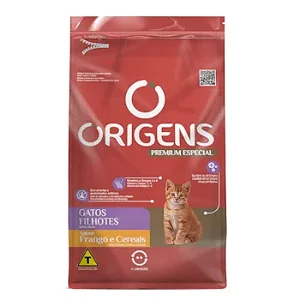 RAÇÃO ORIGENS GATOS ILHOTES SABOR FRANGO E CEREAIS- 1KG