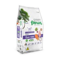 RAÇÃO GRENN PAWS GATOS SABOR SALMÃO- 1,5KG