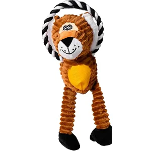 BRINQUEDO PELÚCIA PET COM CORDA - LEÃO