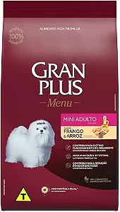 RAÇÃO GRAN PLUS MINI ADULTO FRANGO E ARROZ 1KG