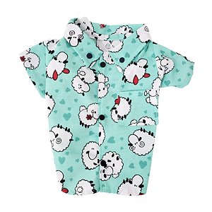CAMISA VERDE ESTAMPA CARNEIRINHO