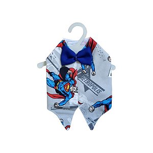 COLETE PET ESTAMPA SUPER HOMEM
