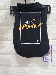 CAMISETA DOG INFLUENCER TAMANHO P