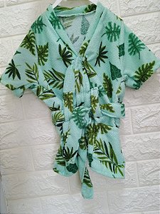 ROUPINHA DE BANHO PET ESTAMPA VERDE