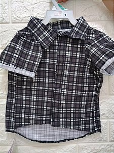 CAMISA SOCIAL QUADRICULADA TAMNHO GG