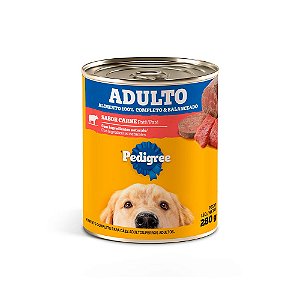 RAÇÃO ÚMIDA ADULTO PEDIGREE LATA PATÊ SABOR CARNE 280G