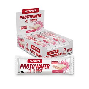Proto Wafer Morango 12 X 30G - NUTRATA