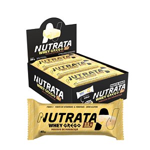 Barra Whey GREGO Trufa de Maracujá 12 X 40G - NUTRATA