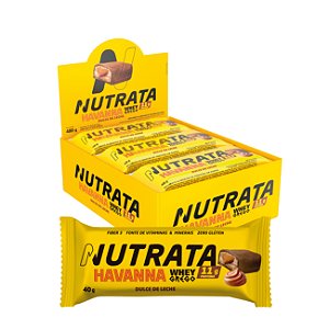 Barra Whey GREGO Doce de Leite Havanna 12 X 40G - NUTRATA