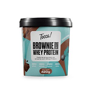 Pasta Amendoim Brownie Com Whey Protein 420g - TOCCA