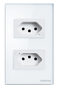 Tomada Dupla Inteligente 10A WIFI IZY SMART ETS 1002 BRANCA INTELBRAS