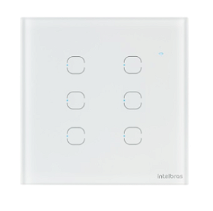 Interruptor Touch SMART WI-FI 6 Teclas EWS 1006 BRANCO INTELBRAS