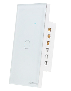 Interruptor SMART ZIGBEE TOUCH 1 BRANCO EZS 1001 INTELBRAS
