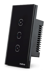 Interruptor IZY SMART DIMMER TOUCH 3 TECLAS EWS 1101 PRETO INTELBRAS
