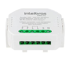Mini Controlador DIMMER IZY SMART PARA 1 INTERRUPTOR EWS 251 INTELBRAS