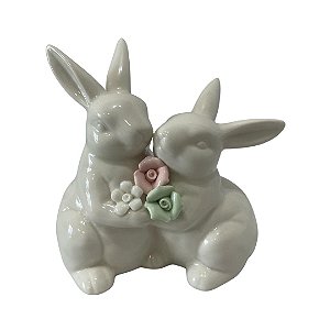COELHO CASAL DE CERAMICA 12X11X7CM