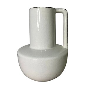 Vaso de Cerâmica Organic 19x19x25 cm Branco