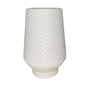 Vaso de Cerâmica Bico Jaca 12x18 cm Branco