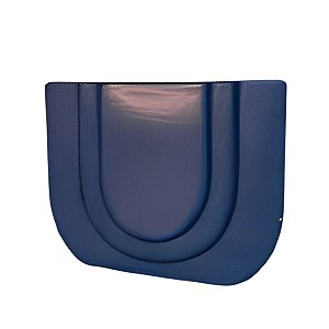 Vaso de Cerâmica Curve Azul 16,5x7x13 cm