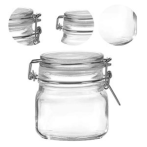 Pote de Vidro com Tampa Hermético 750ml