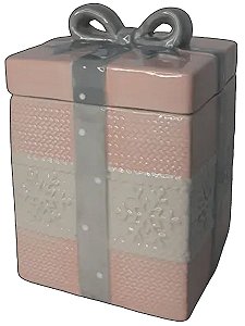 Pote com Tampa Hermetico Romantic 18X12,5X12,5cm