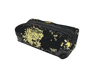Estojo Porta Objetos Feminino Paetê Magico Cores Aleatórias
