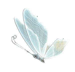 LUMINARIA BORBOLETA LED BRANCO FRIO 100CM