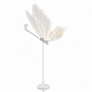 LUMINARIA BORBOLETA LED BRANCO FRIO COM PÉ 100CM 220V