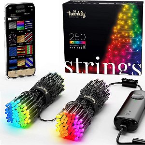 Cordão Strings RBG Twinkly 250 LEDS 4mm 2x10m BT+Wifi