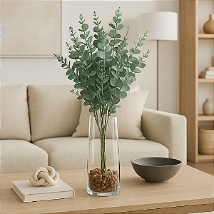 BUQUÊ DE EUCALIPTO VERDE X10 59CM