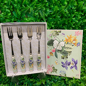 CONJUNTO C/ 4 GARFOS DE SOBREMESA GARDEN SUMMER